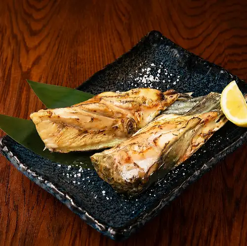 Grilled tuna fin and belly