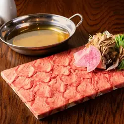 Beef tongue shabu shabu