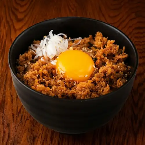Chicken minced meat rice