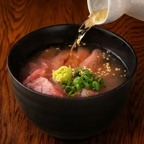 Tuna marinated in rice porridge