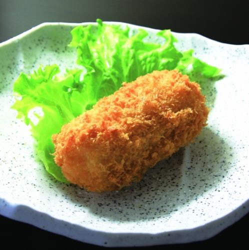 Crab cream croquette/fried horse mackerel (1 piece) each