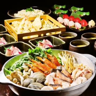 [Full of our proud seafood] Luxury seafood hotpot course with all-you-can-drink 6,000 yen