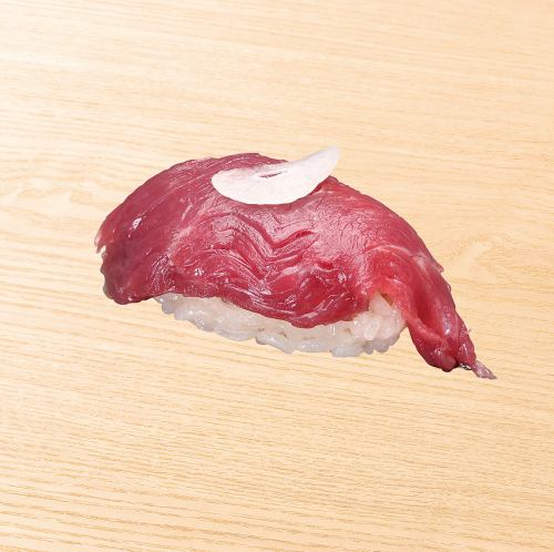 34. Horse meat / 35. Roast beef / 36. Roast beef with raw sea urchin