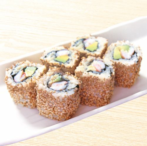 66. Shrimp and avocado roll