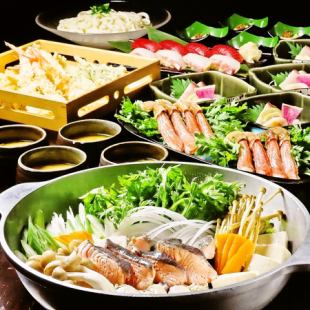 【２～８名様少人数がお得】蟹しゃぶ海鮮鍋コース　プレミアム飲み放題7,500→6,500円（税込）　