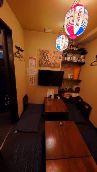 Seats for 2 people are also available ♪ Please relax in a relaxing digging.It is a private room and can accommodate up to 8 people! You can also use it as a private room ♪ Enjoy delicious food without worrying about time!