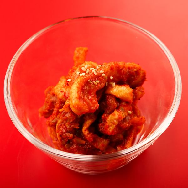 季節ごとのいろいろな味わいが楽しめるラム匠オリジナルの「キムチ」