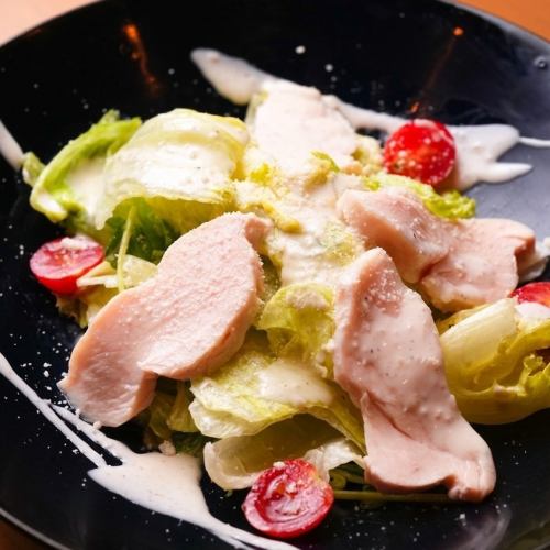 Moist chicken Caesar salad