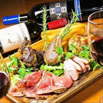 [Includes one drink of your choice, such as sparkling wine] You can also choose a night view seat with a view of the Skytree! Our proud 3 kinds of meat platter, etc.