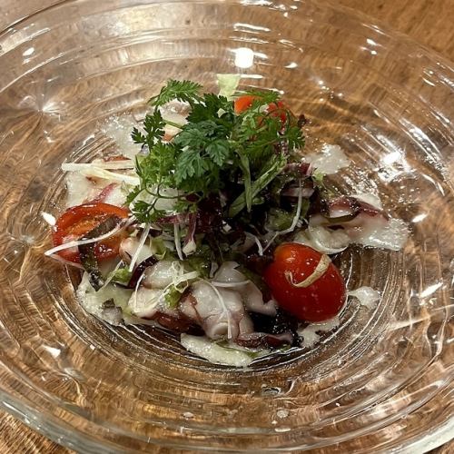 江戸前タコのカルパッチョ