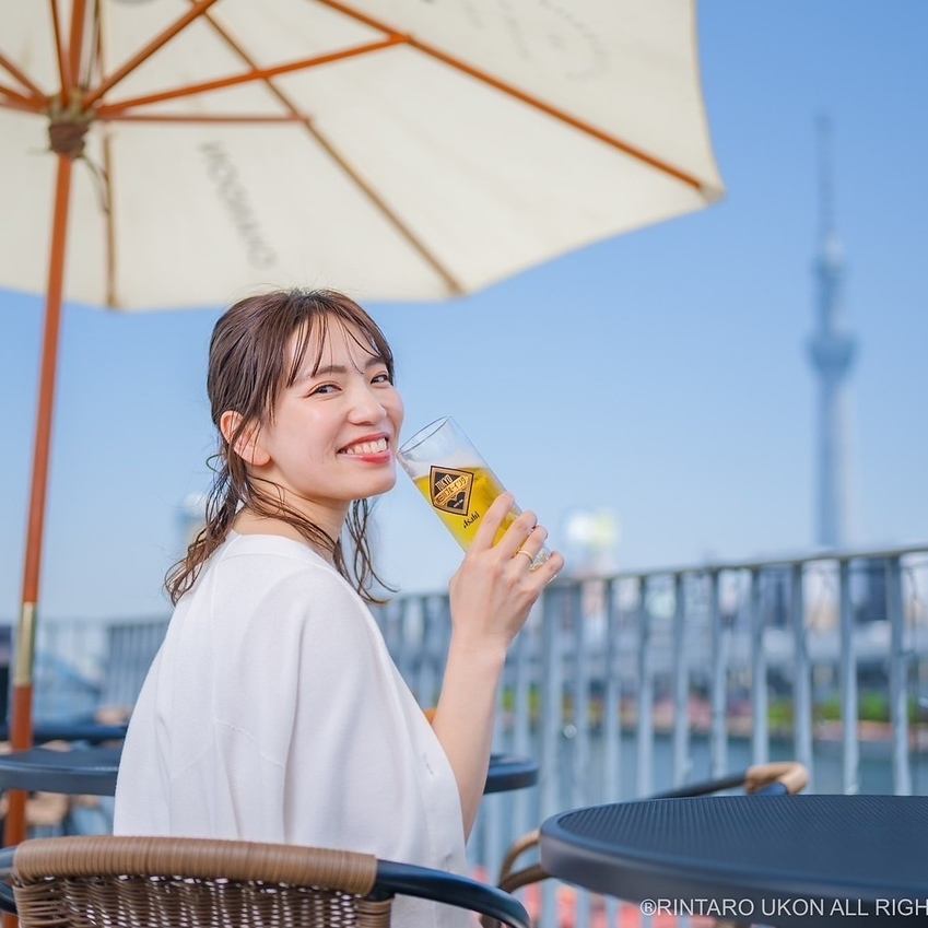 【蔵前駅から徒歩3分】夜景を一望できるオープンテラス席はデートや女子会に大人気♪