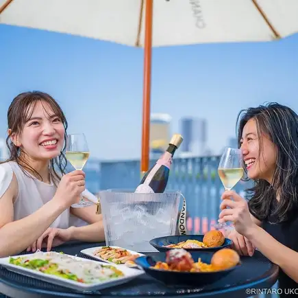 【보상 점심】 건배 스파클링 와인 1인 1잔 & 디저트로 선택할 수 있는 파스타와 카페 전 4접시