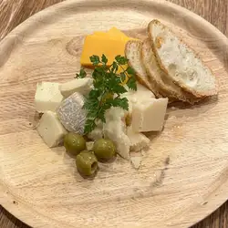 Assortment of 3 types of cheese
