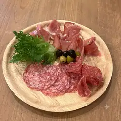 Assortment of prosciutto and salami