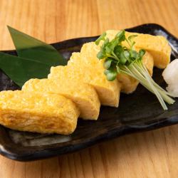 Dashi stock and rolled egg