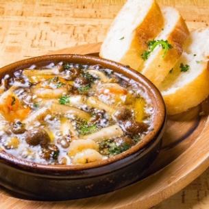 Seafood and Mushroom Ajillo