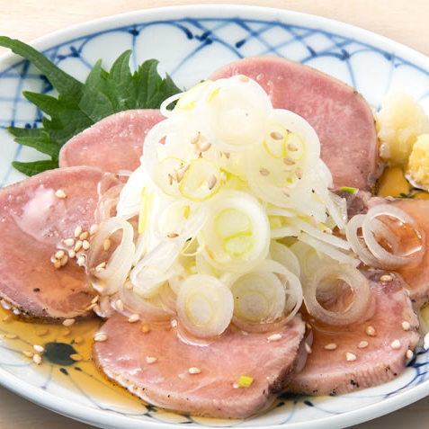 (Pork) tongue sashimi