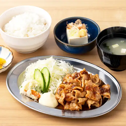 姜汁猪肉炒套餐（含凉豆腐）