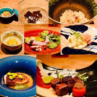 ◆ Chef's recommended A5 rank Japanese black beef dinner course ◆ 14,860 yen per person (tax included)