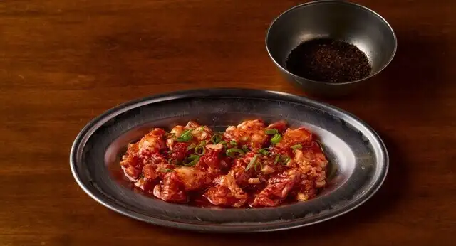 肉こり 特製黒七味添え