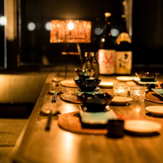 Hideaway private rooms are very popular for dates ★ Have a special time for only two people…♪