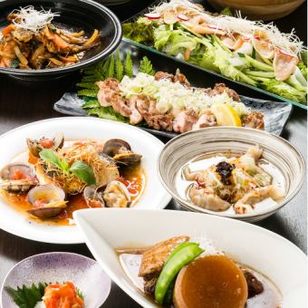 「簡易套餐」7道菜品，含2.5小時無限暢飲3,000日圓