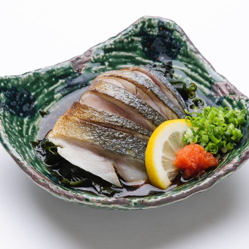 Grilled mackerel ponzu
