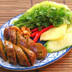 Chiang Mai's specialty herb sausage "Sai Ua"