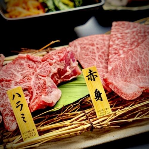 「아와오 닭・아와 돼지 뷔페 런치 세트」야키니쿠 단품 메뉴에 A~D의 밥을 세트!