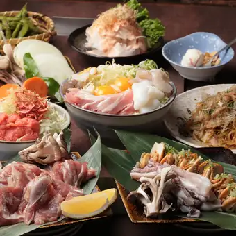 【料理のみコース】少人数でもOK！◆鉄板づくしコース〈全8品〉　3000円(税込)