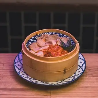 蒸したて!!タルタルよだれ鴨