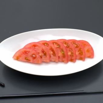 青唐醤の生キムチ/トマトスライス/サンチュ　各