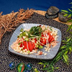 たぬきトマト／うずらの醤油漬け／やみつき旨辛豆もやし