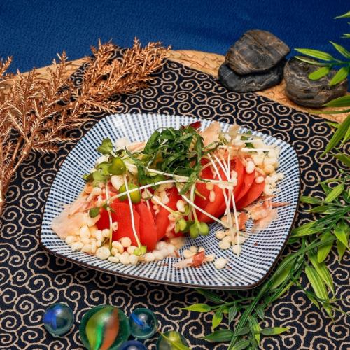 たぬきトマト／うずらの醤油漬け／やみつき旨辛豆もやし