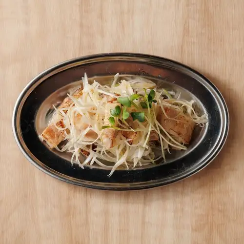 北極豚しゃぶおろしポン酢／あごだしたくだく玉子焼き／あのネギチャー