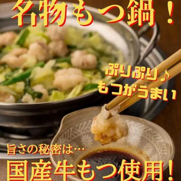 名物！博多水炊き風『もつ鍋』が始まりました♪