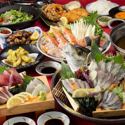 鮮魚の姿盛り　大人気！ご予約メニュー。
