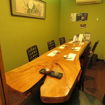 It's a private room.Perfect for meetings of 5 or 6 people.This is also popular.Please make a reservation.