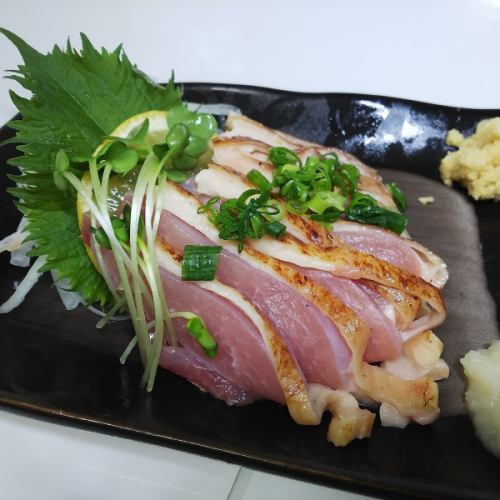 地鶏刺身or鉄板焼き