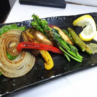 Assorted grilled vegetables (5 types x 2)