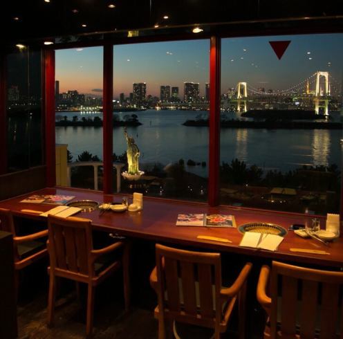 Recommended for a yakiniku date with a panoramic view of Odaiba