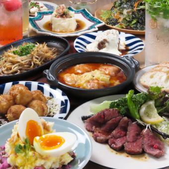 [名物コース】120分飲み放題付きベシャメルトリュフ白角煮と飲めるホルモン鉄板付き8品　6000円