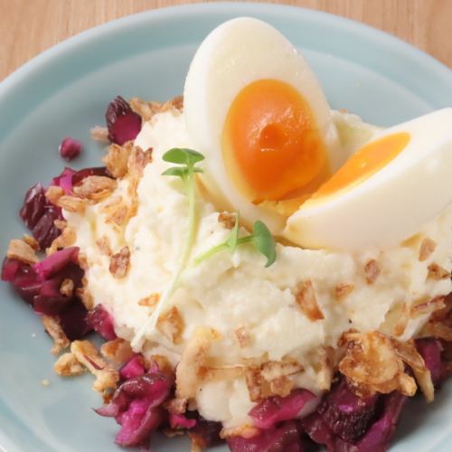 Pickled eggplant potato salad