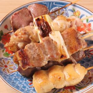 炭火焼き串6本盛り
