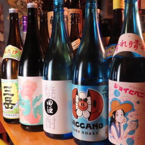We offer a wide variety of unique shochu highballs!