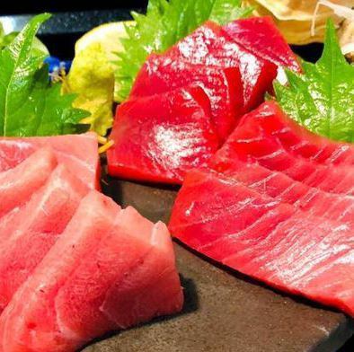 Assorted tuna <lean/medium fatty tuna> small (one serving)