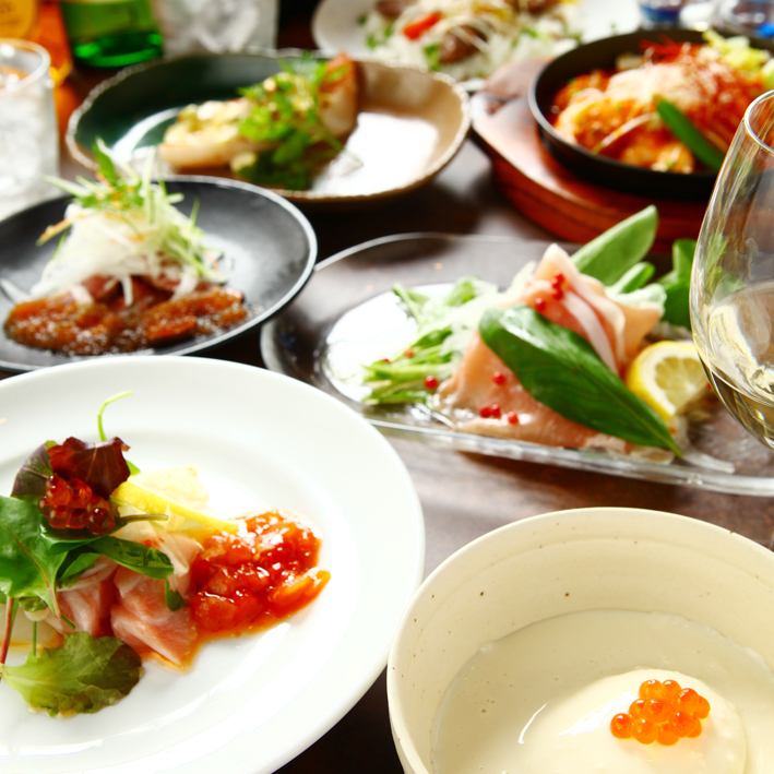 一家专门使用直接来自筑地海鲜，A5级日本黑牛肉和上州大麦猪肉的食材的商店。