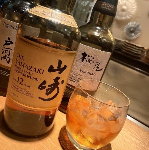 ウィスキーの種類も豊富！