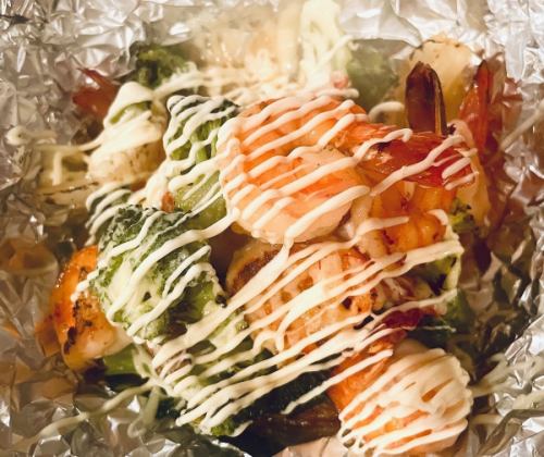 海老とブロッコリーのマヨ焼き