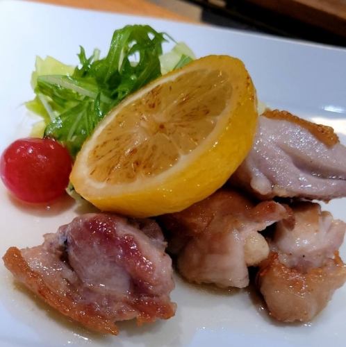 広島赤鶏のレモンバター焼き